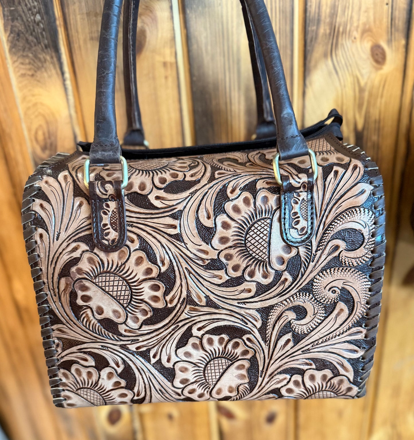 Coffee Tooled Large Speedy