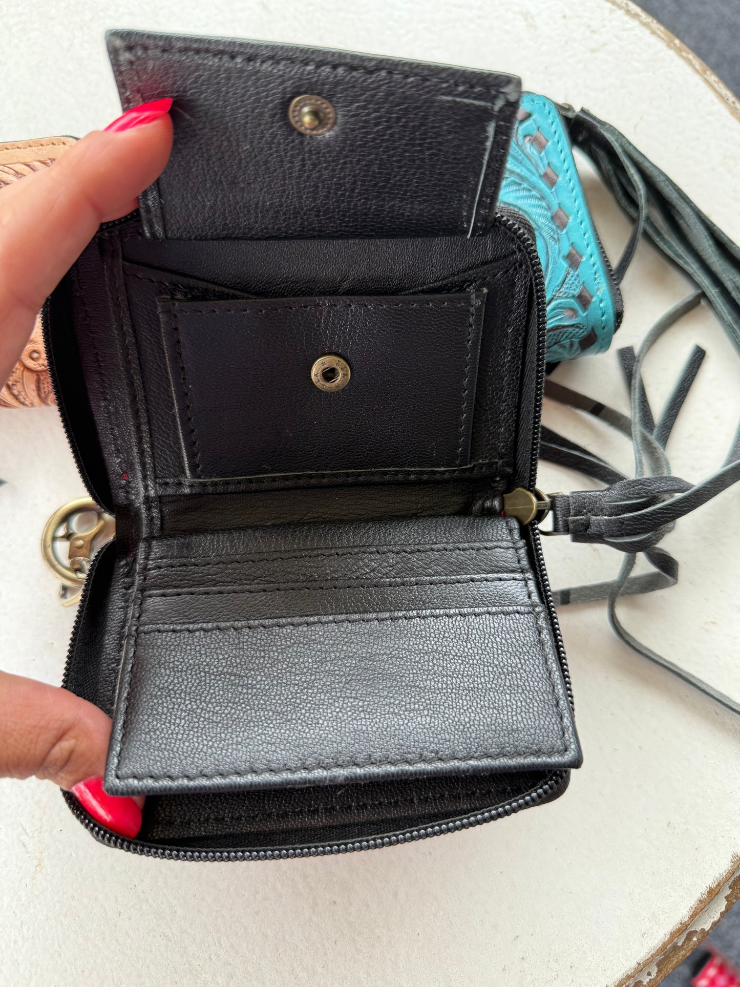 Tooled Zip Wallet (Small)