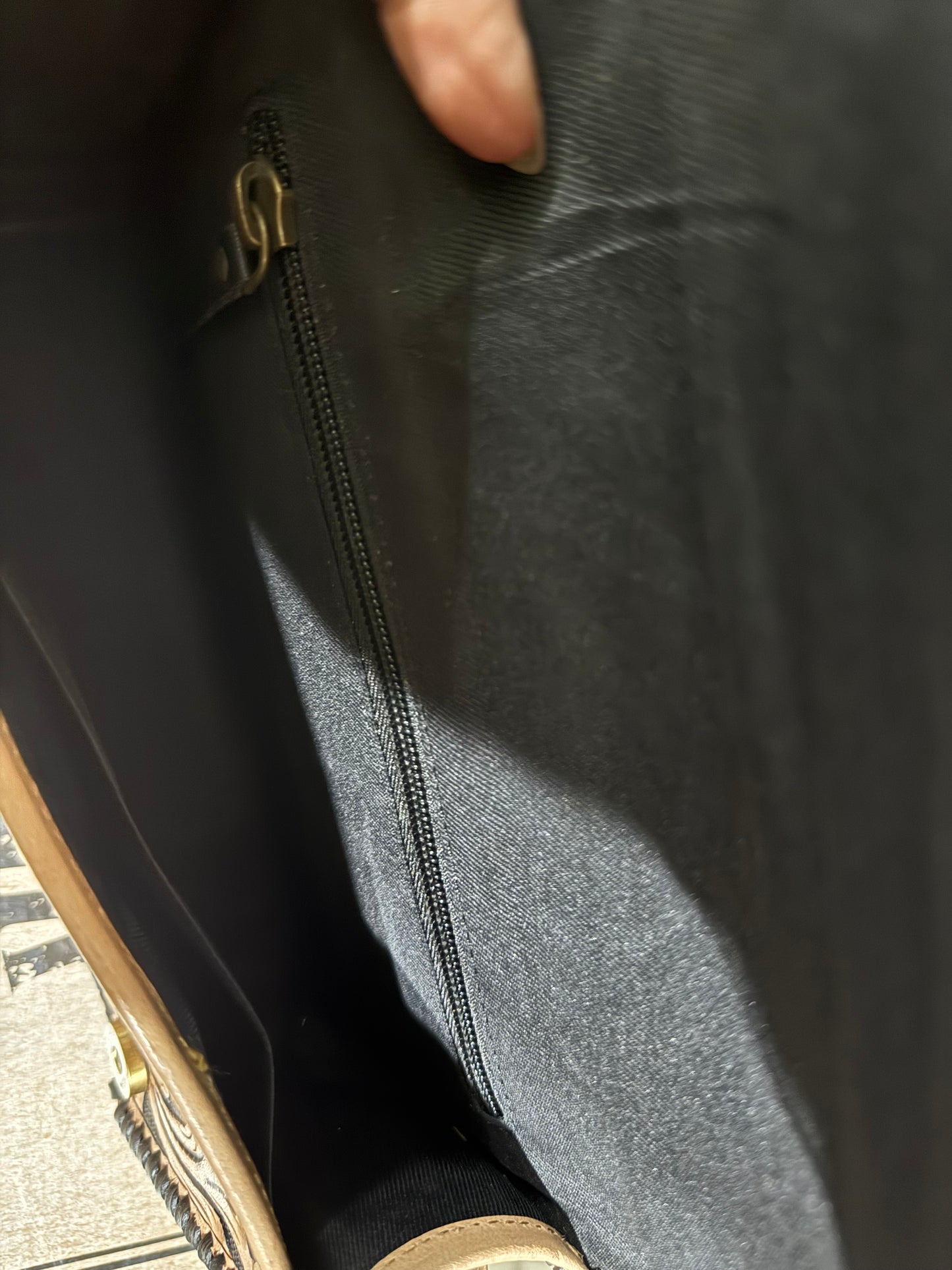 Mia Leather Tooled Clutch
