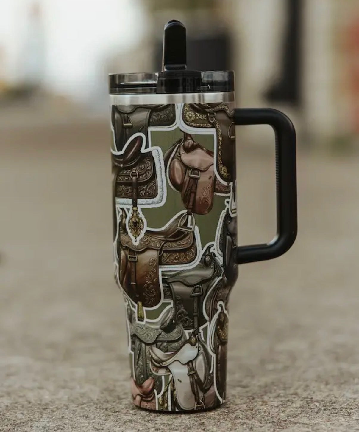 Saddle Collage 40oz Tumbler