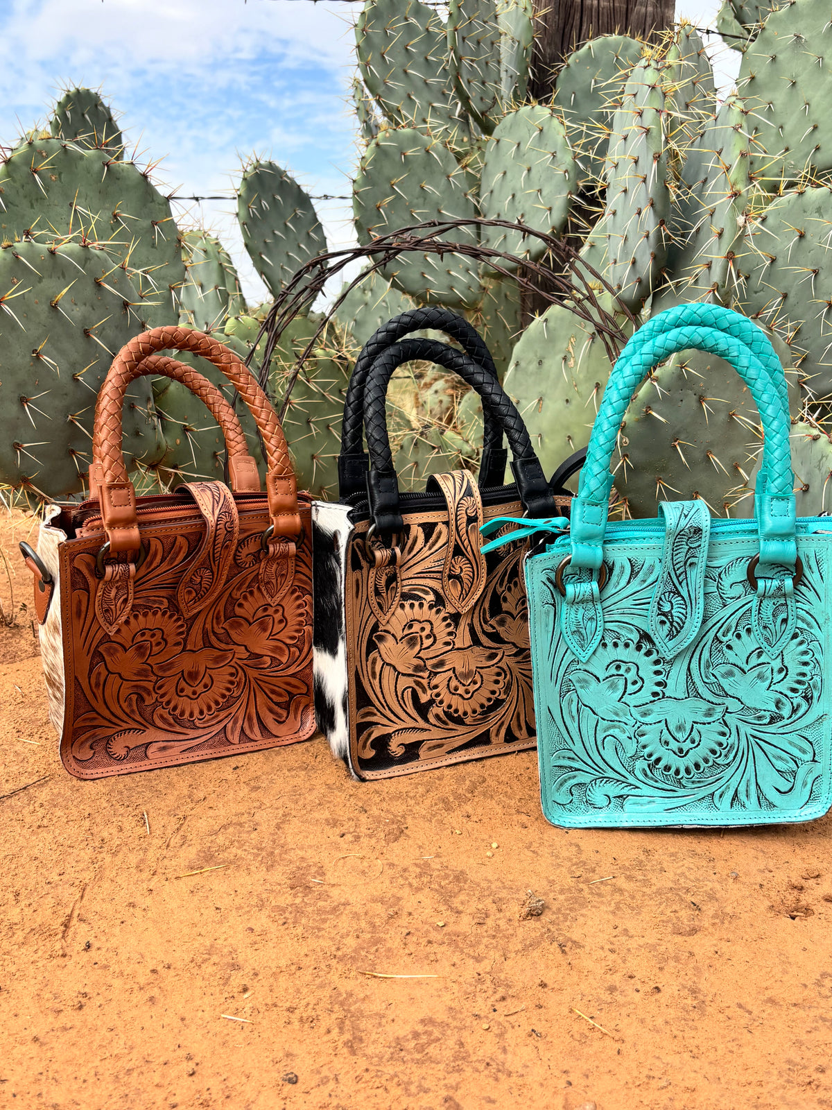 Squared Out West Handbag