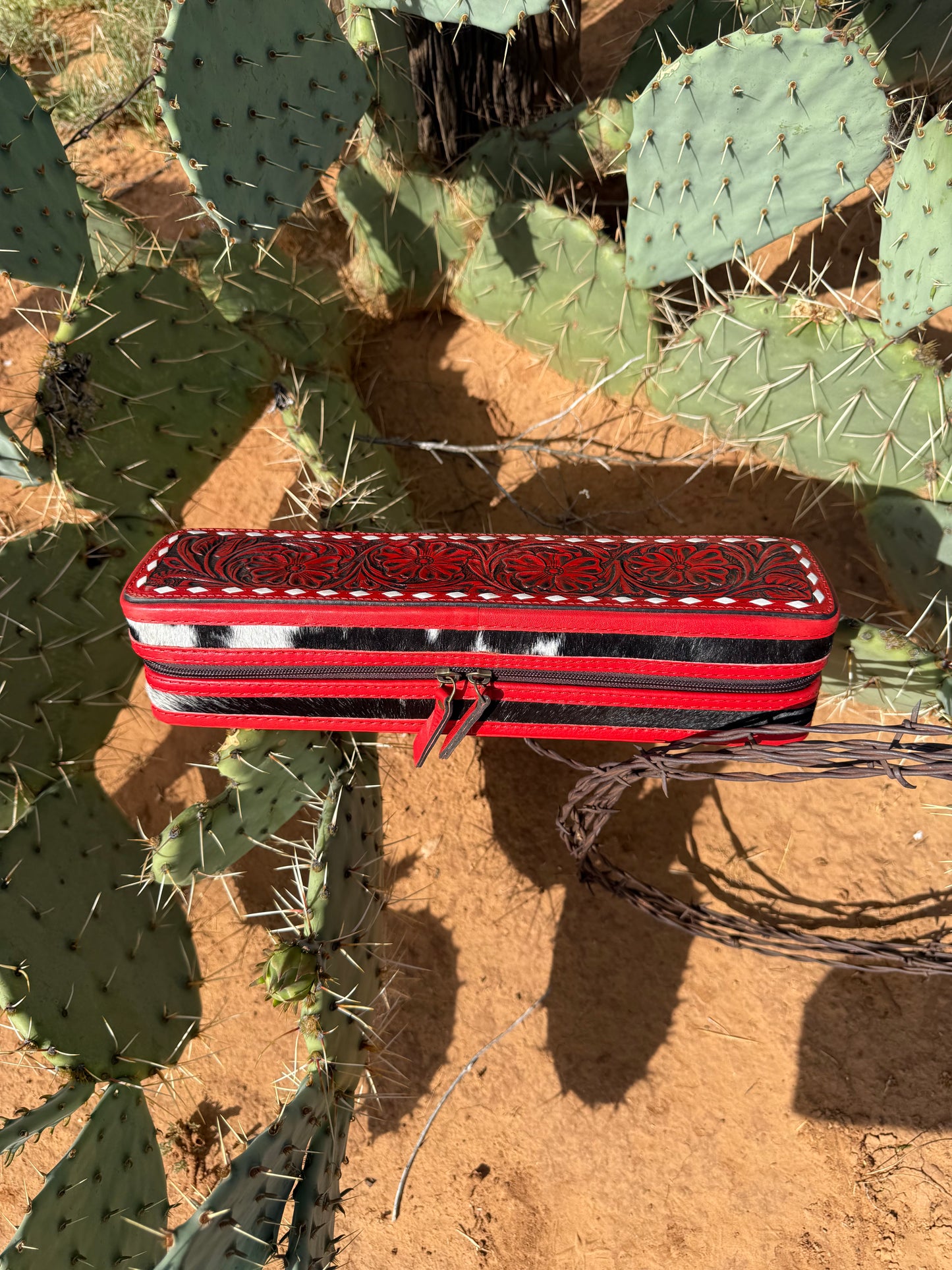 Red Tooled Hot Case