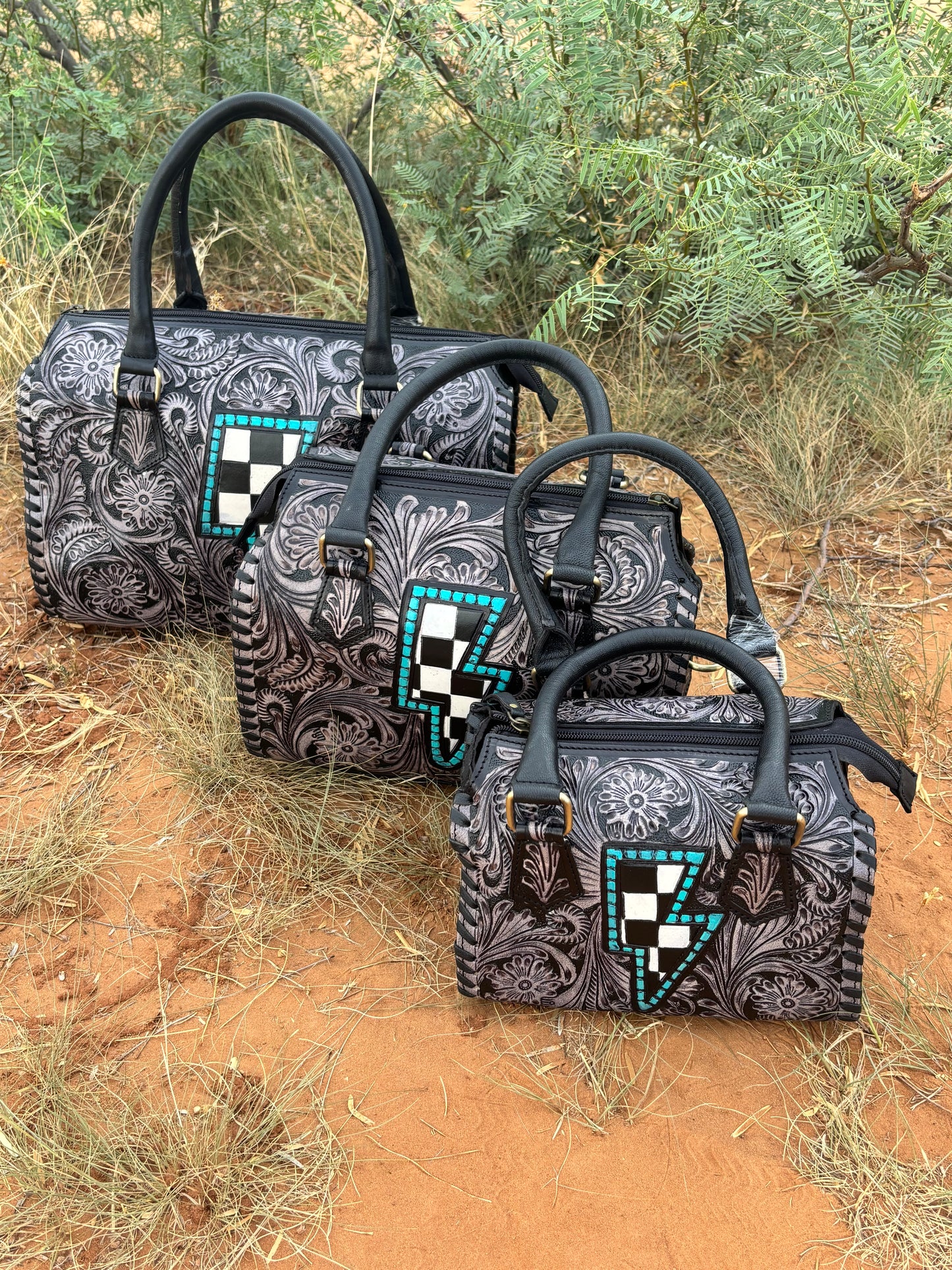 Checkered Thunderbolt Speedy (3 Sizes)