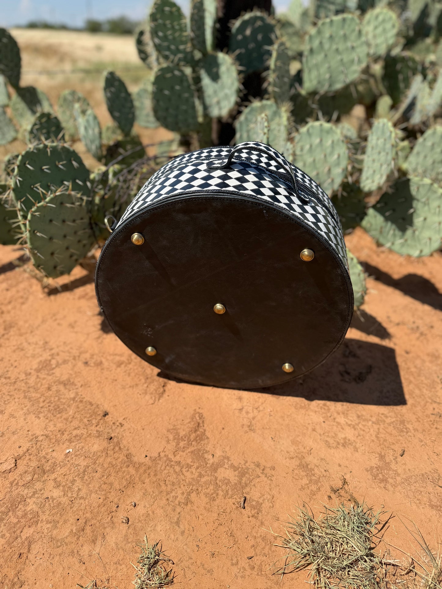 Checkered Filly Hat Can