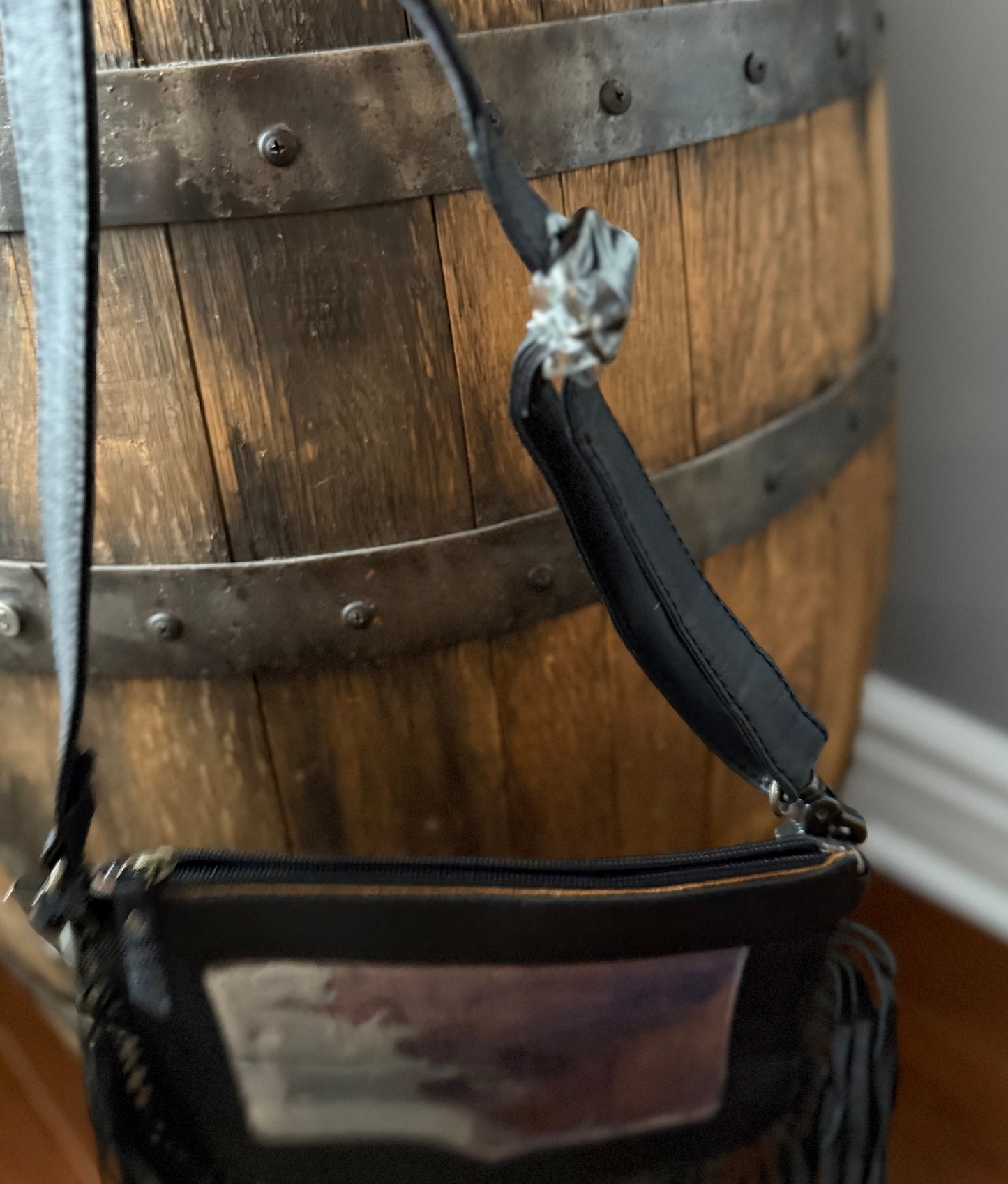 Midnight Harlequin Clear Crossbody