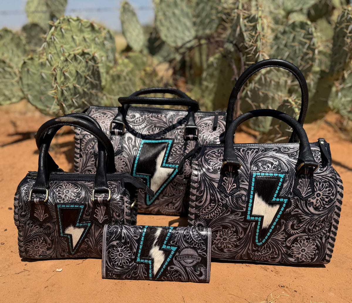 Cowhide Thunderbolt Speedy (3 Sizes)