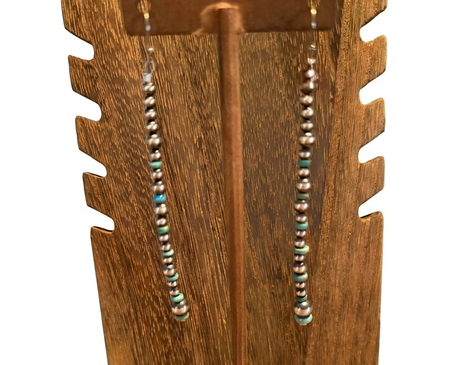 Native Bead Fish Hook Earrings
