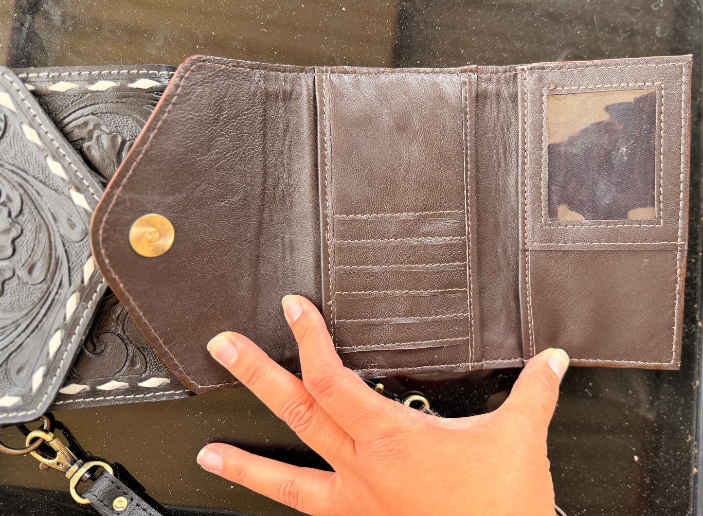 Small Wristlet Tooled Wallets