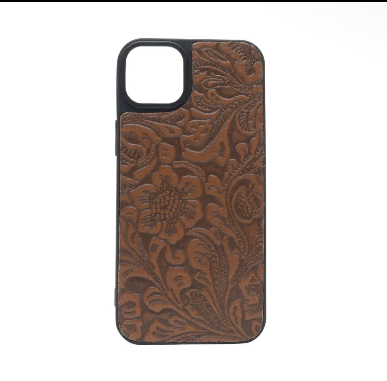 Brown Embossed Iphone Case (15 Pro, Pro Max & Plus)