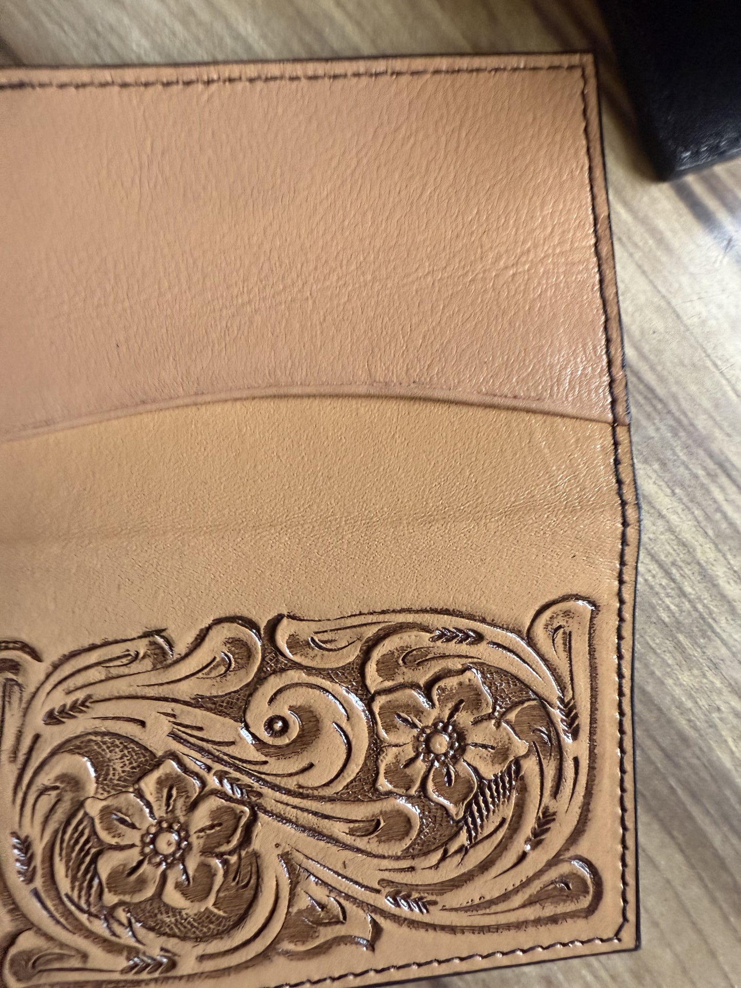 Small Tooled Card Wallet