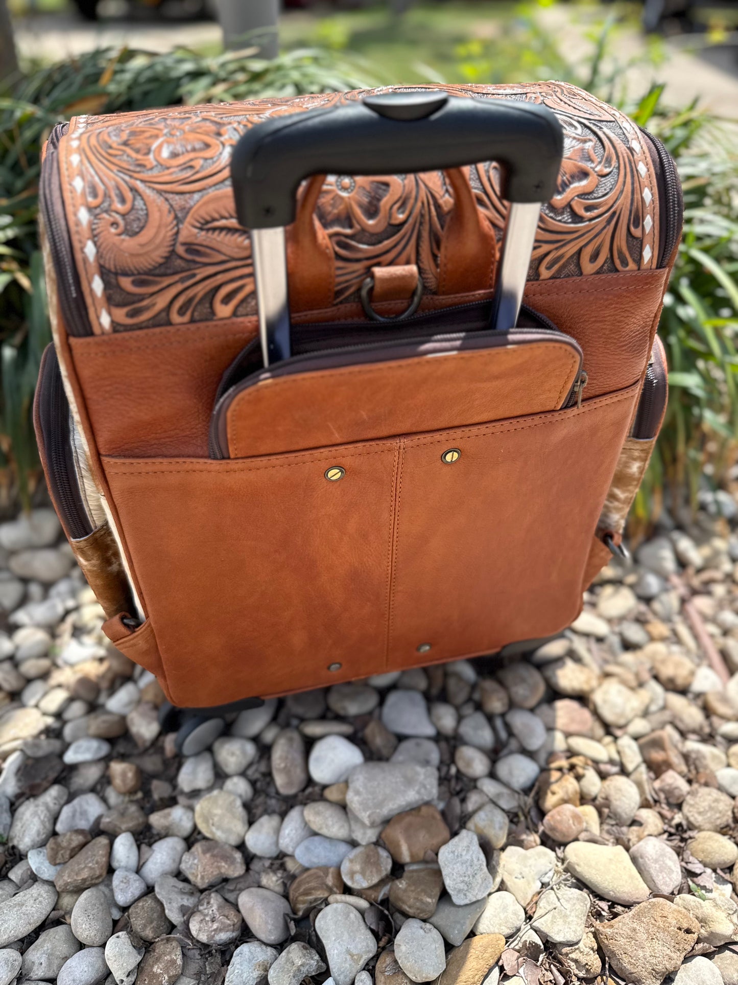 Tooled Tejas Rolling Backpack