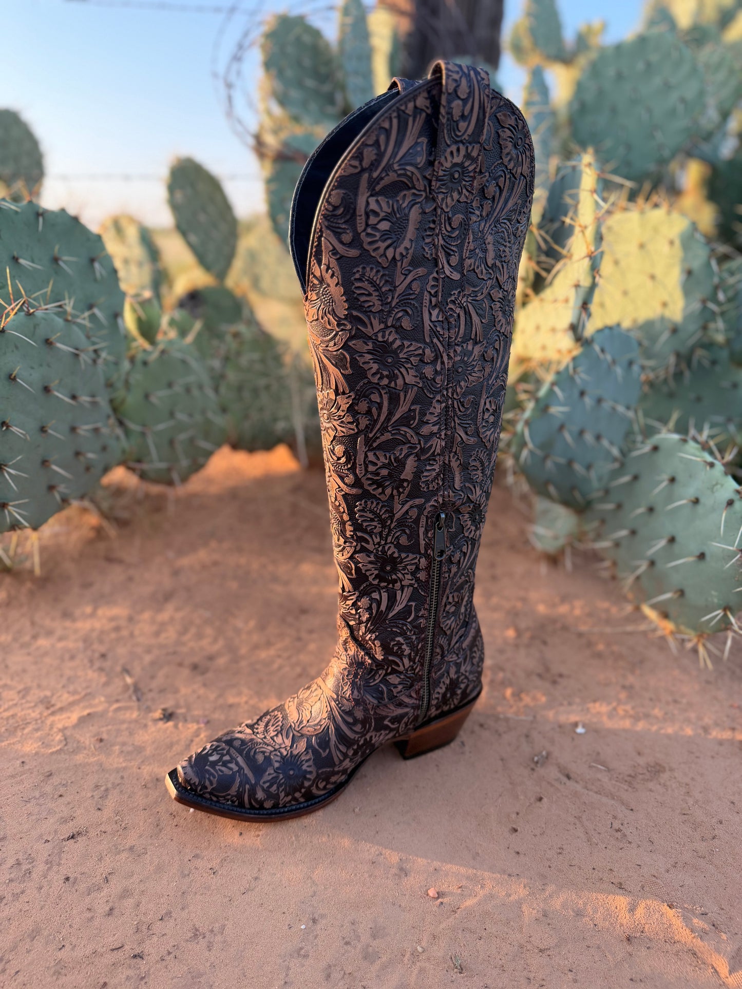 Top Tier Tooled Leather Boots
