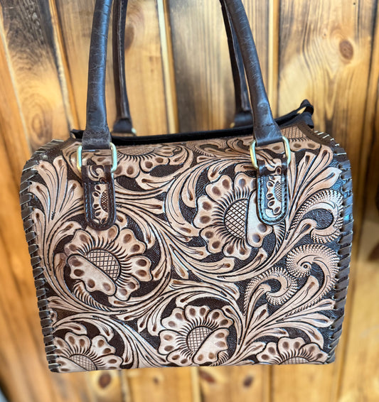 Coffee Tooled Large Speedy