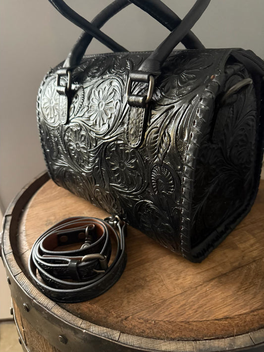 Medium Black Tooled Speedy