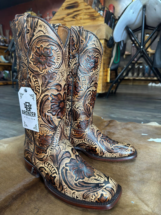 Outlaw Floral Square Toed Women’s Boots