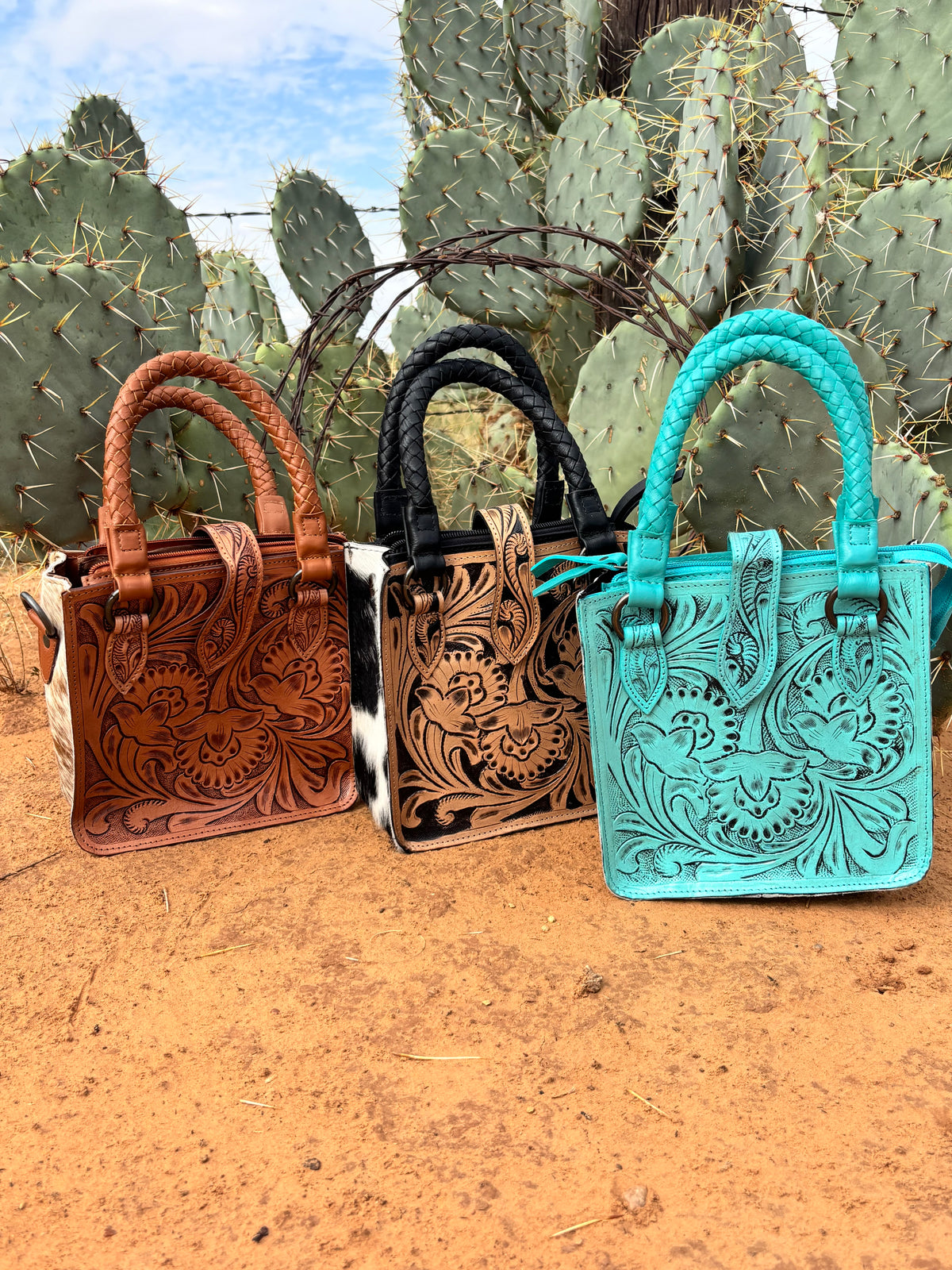 Squared Out West Handbag