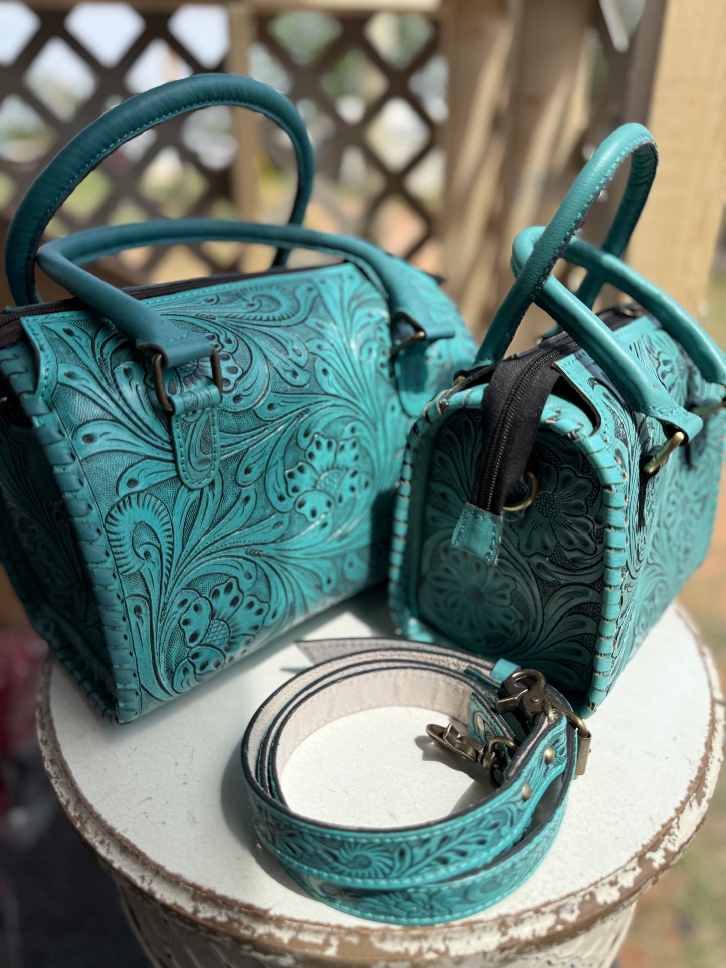 Tooled Turquoise Speedy