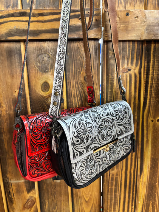 The Tooled Messenger Bag
