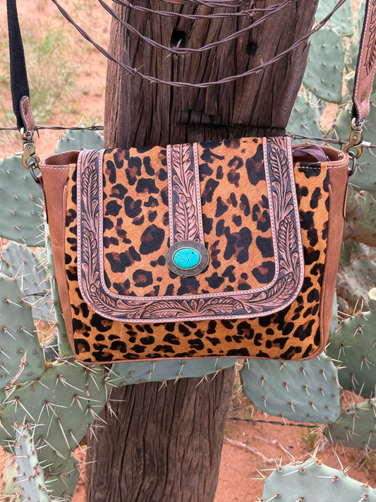 The Leopard Trails Crossbody