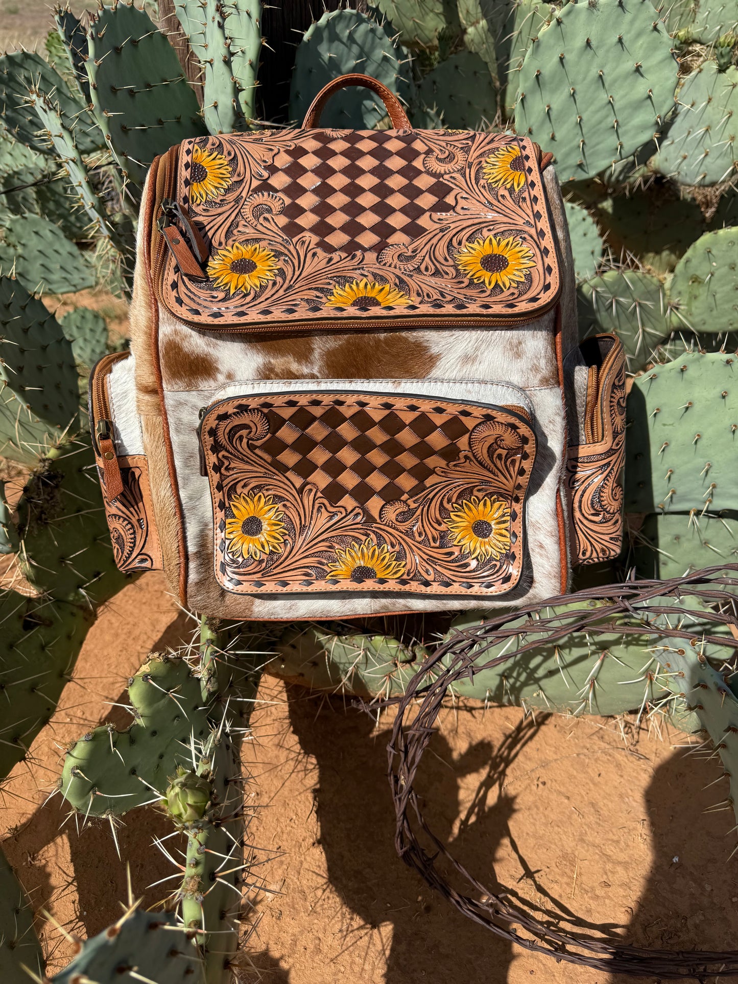 Golden Spur Sunflower Backpack