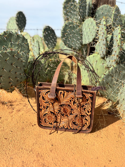 Squared Tooled Tote