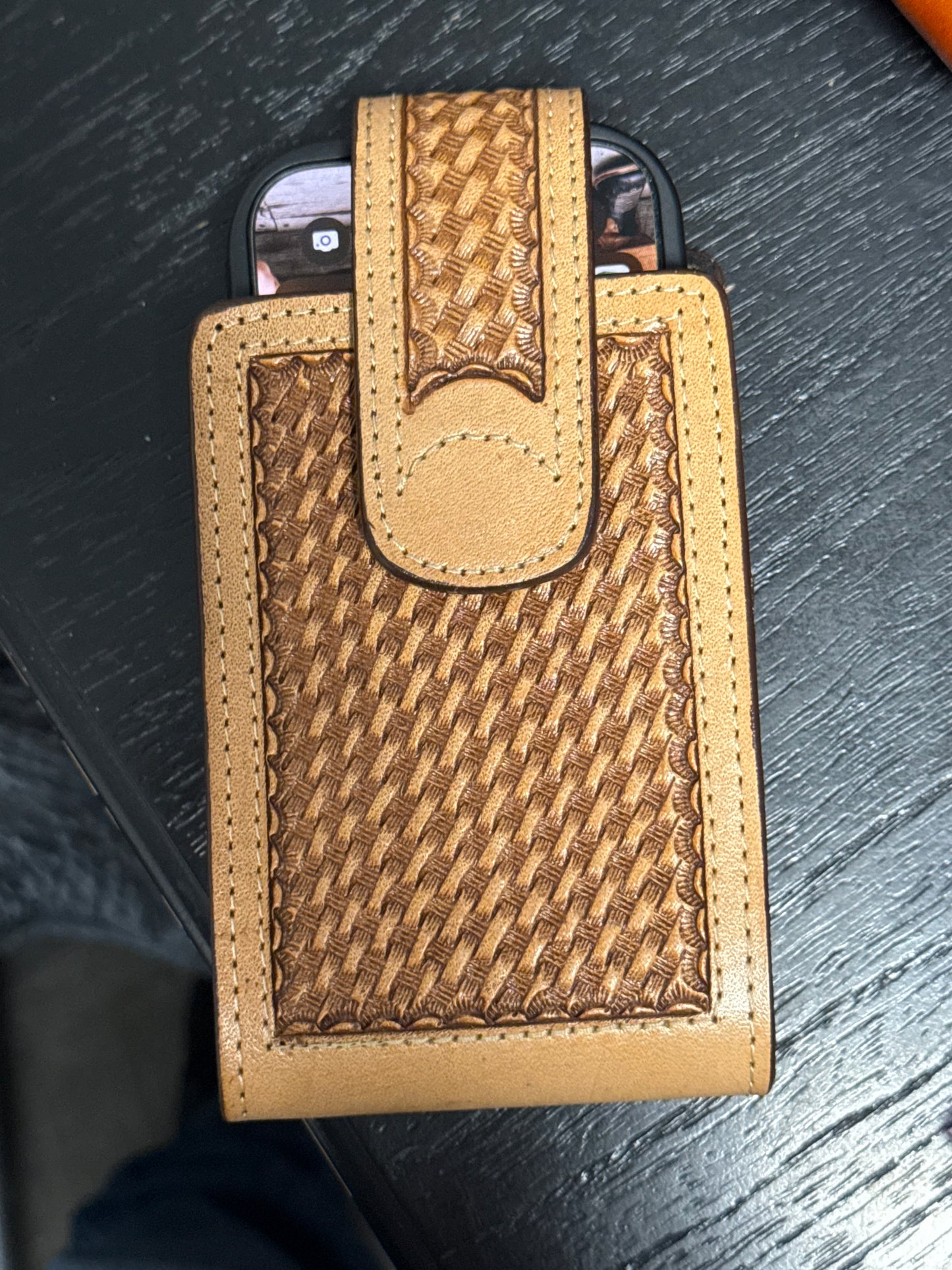 Tooled Leather phone case