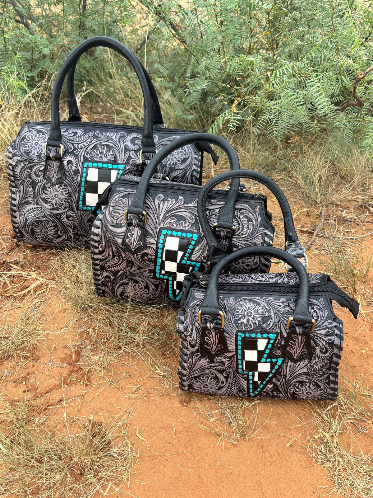Checkered Thunderbolt Speedy (3 Sizes)