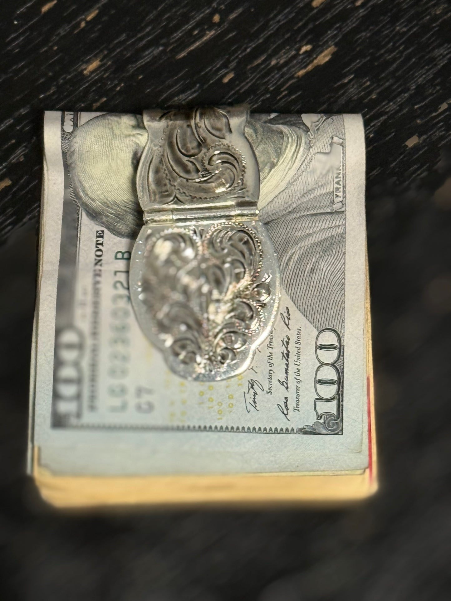 Western Hand Engraved Money Clips
