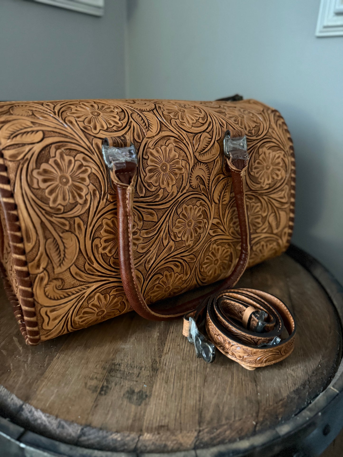 Harley Tooled Leather Speedy (Large)