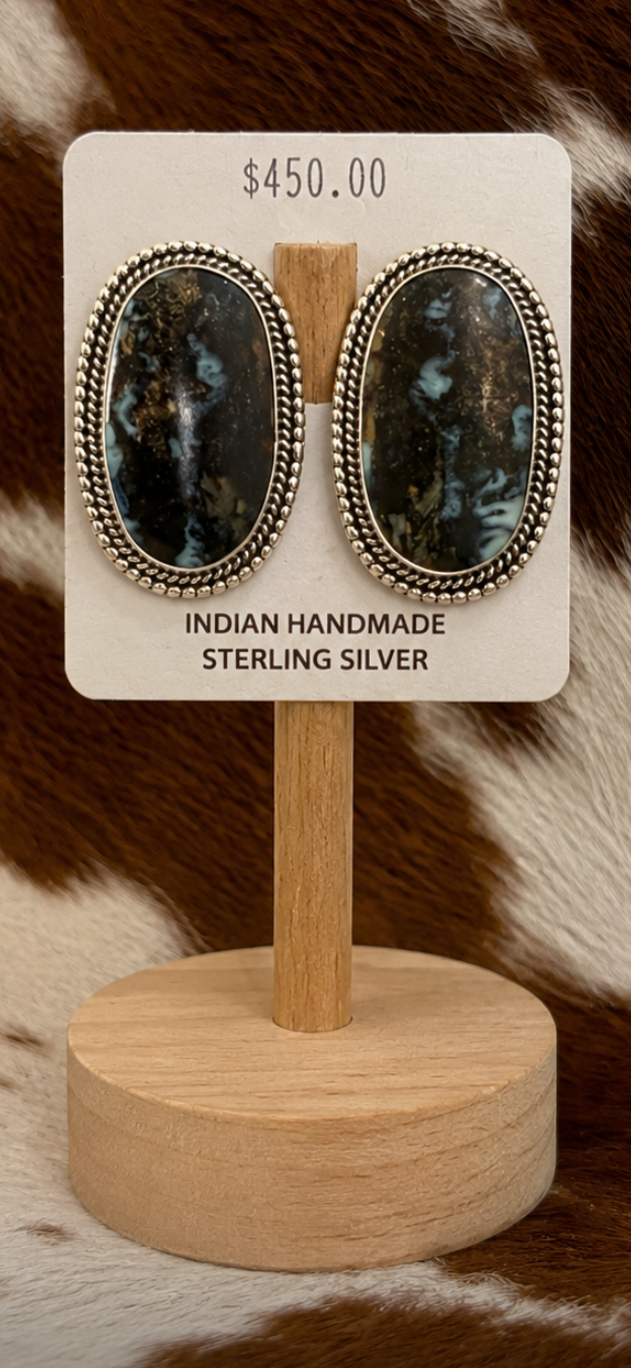 Blackjack Earring Stud/ NATIVE MADE