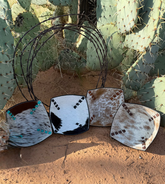 Cowhide Catch All Bowls (4 Colors)