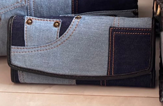 Denim Patch Wallet