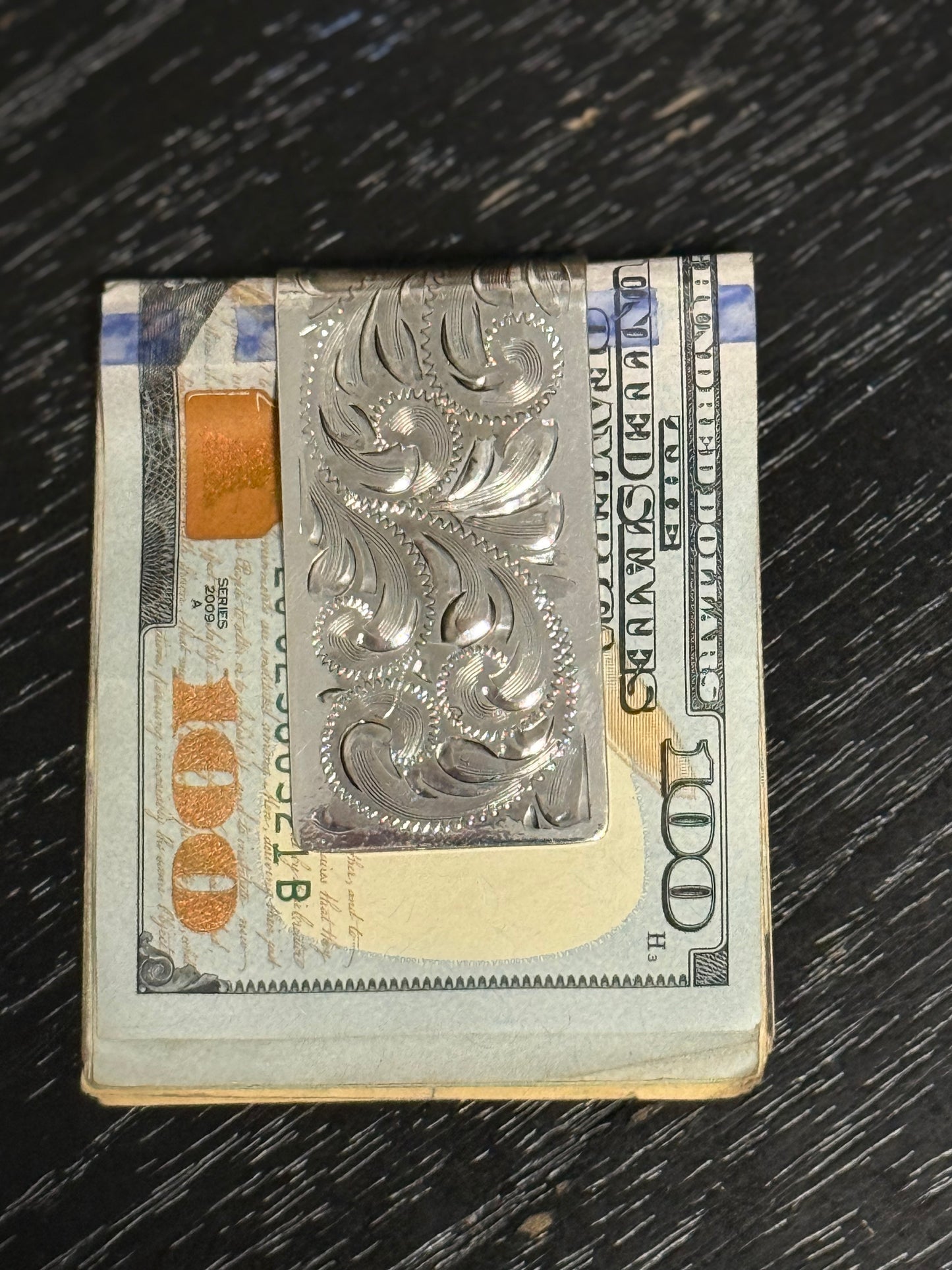 Western Hand Engraved Money Clips