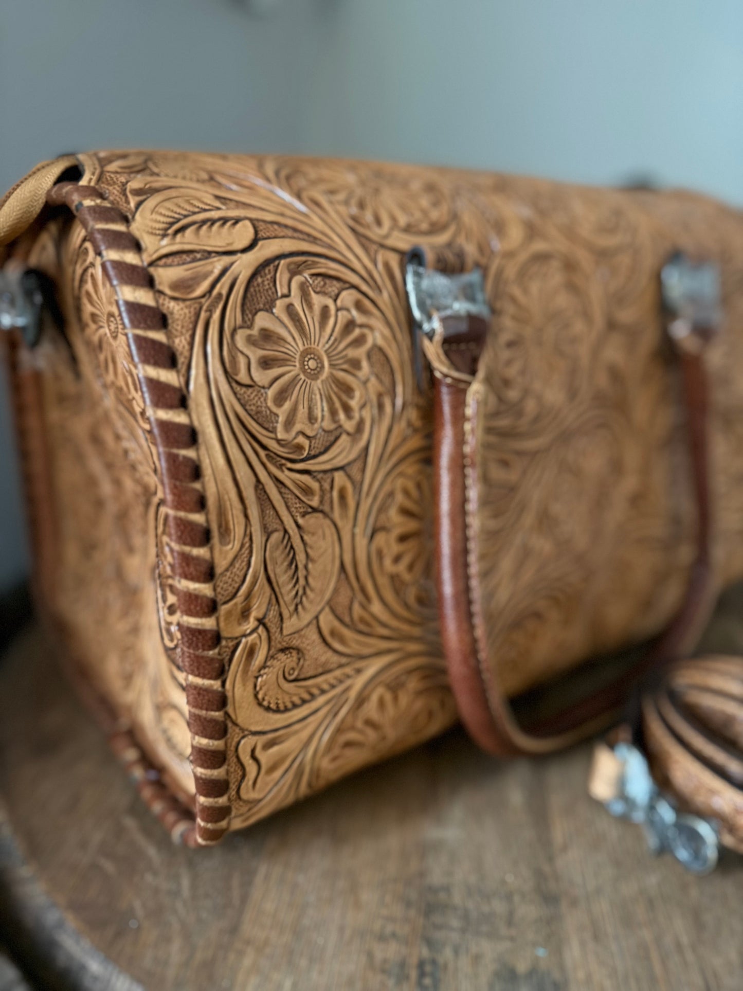 Harley Tooled Leather Speedy (Large)