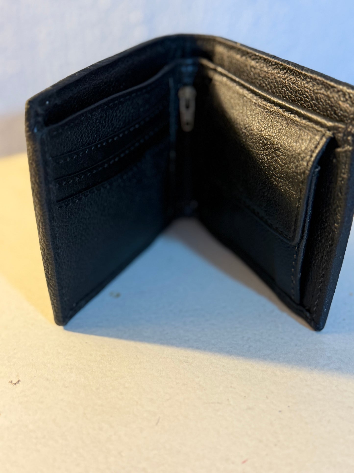 Cowhide Checkered Wallet