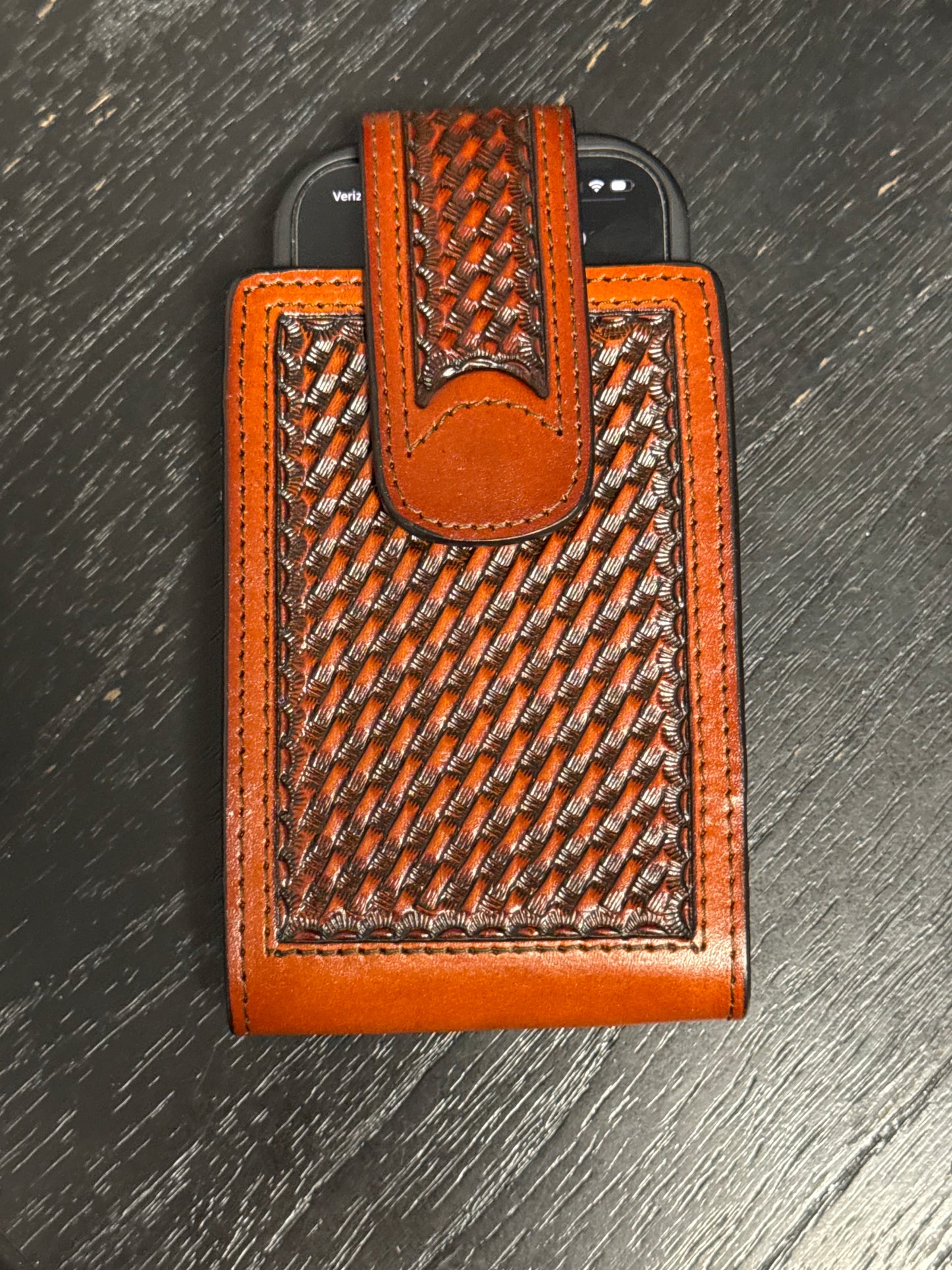 Tooled Leather phone case