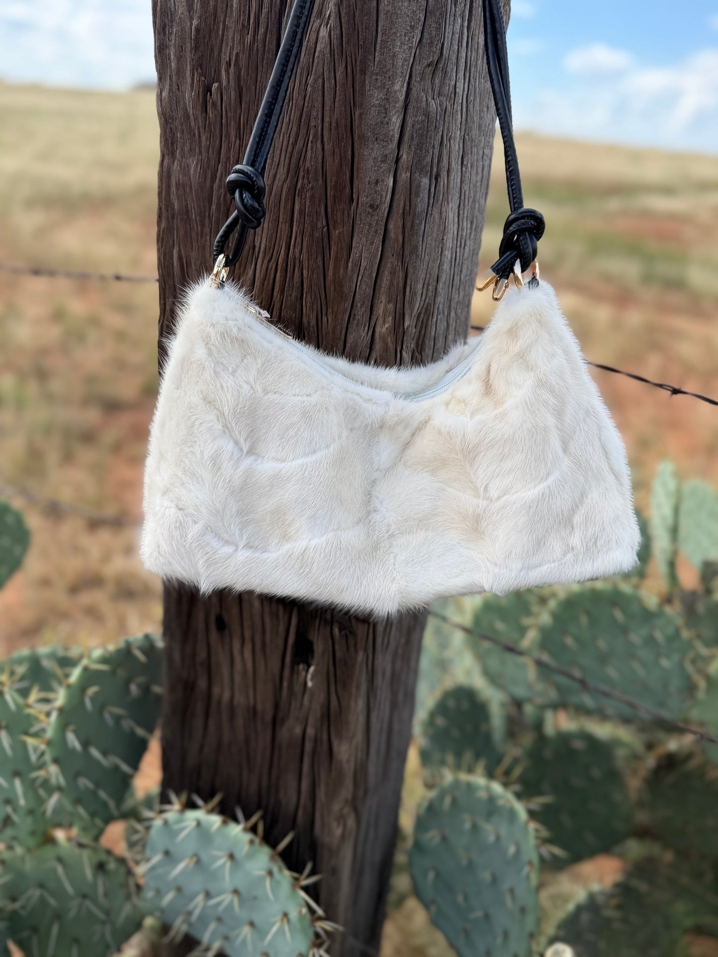 Faux Mink Hand Bag (2 Colors)