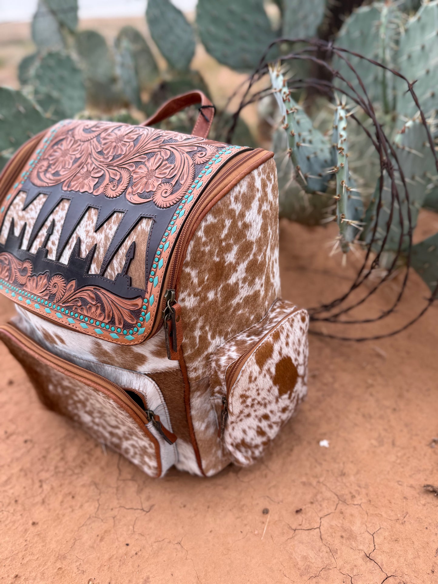 Mama Cowhide Backpack