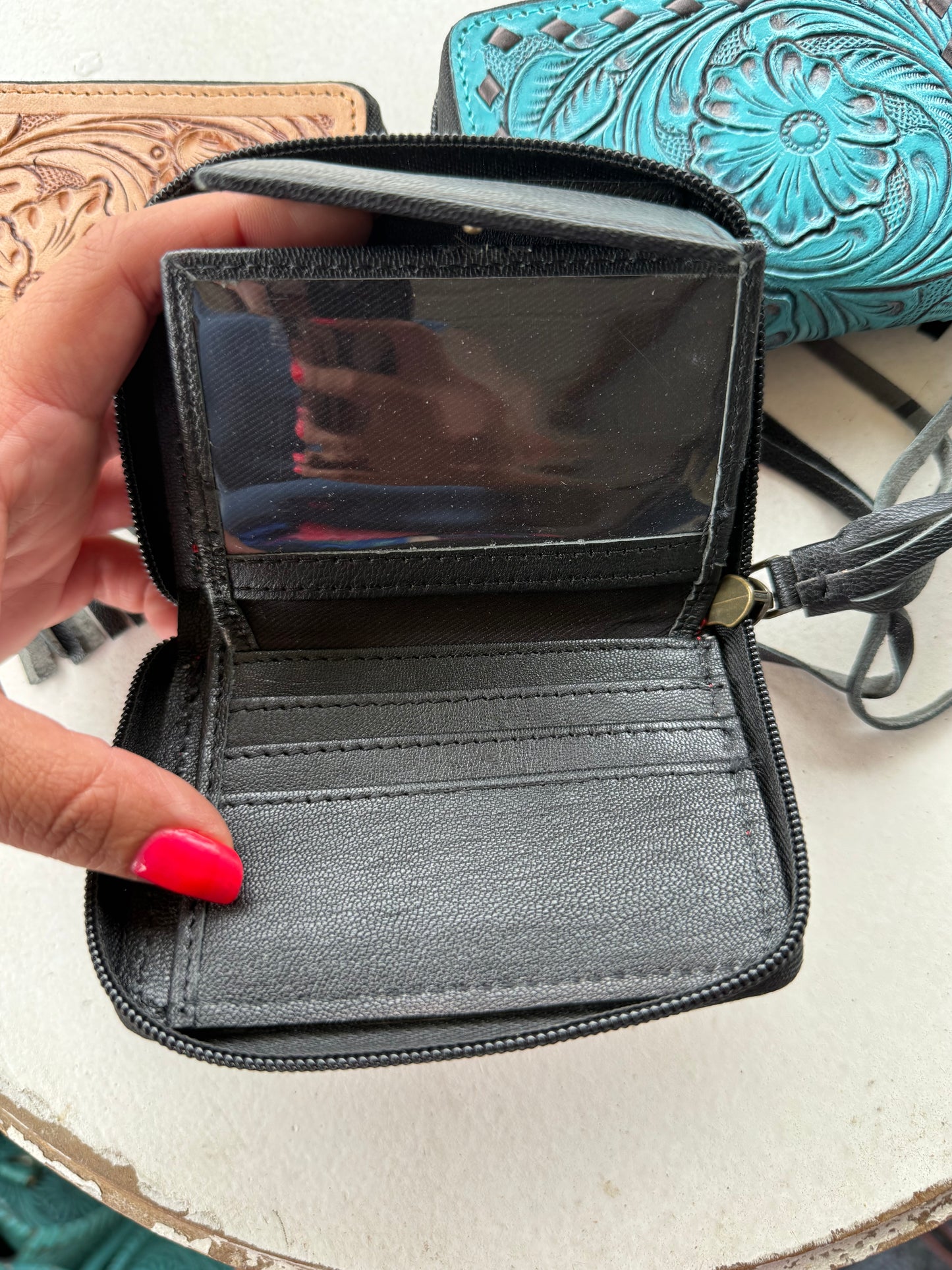 Tooled Zip Wallet (Small)