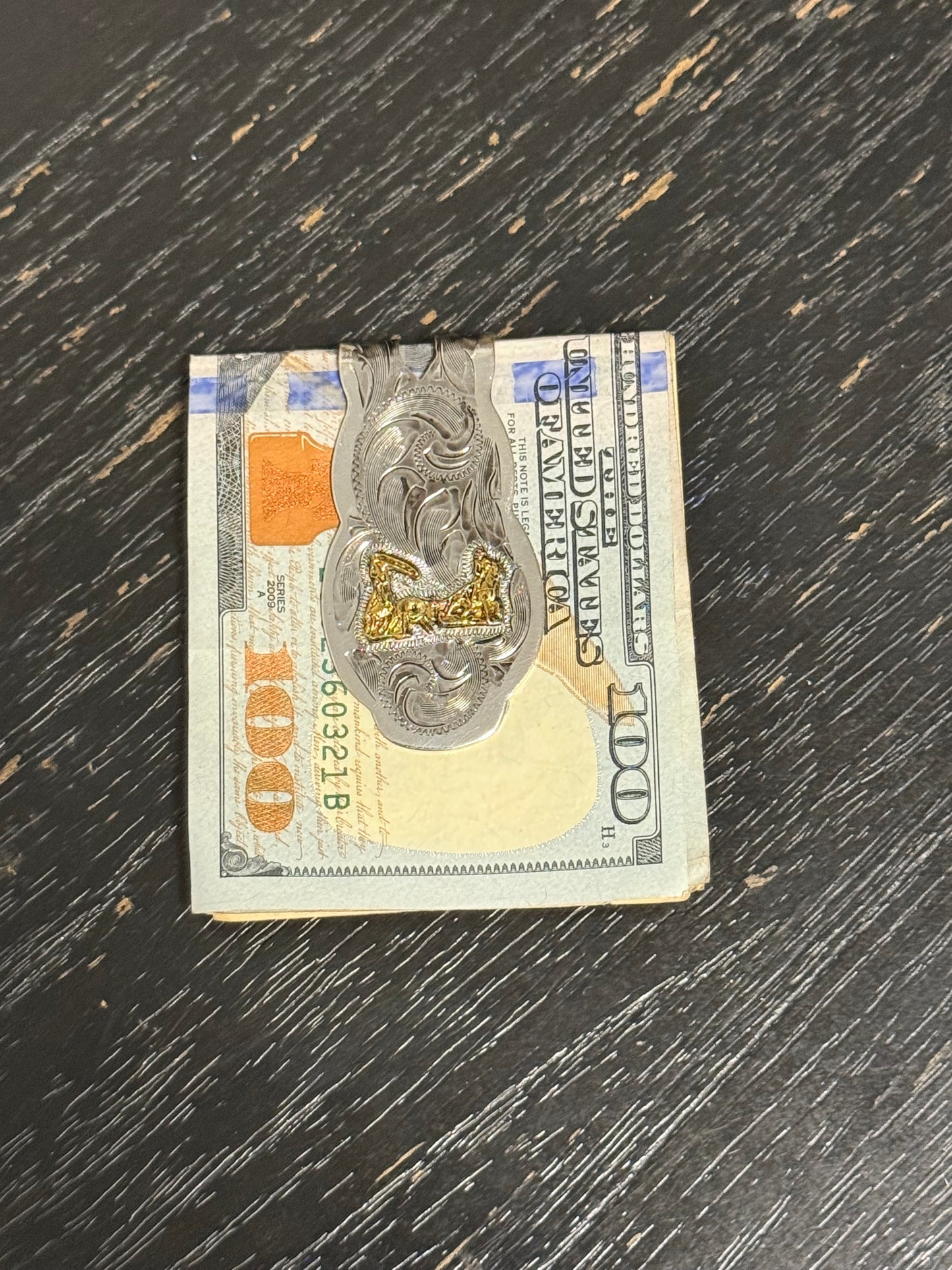 Western Hand Engraved Money Clips