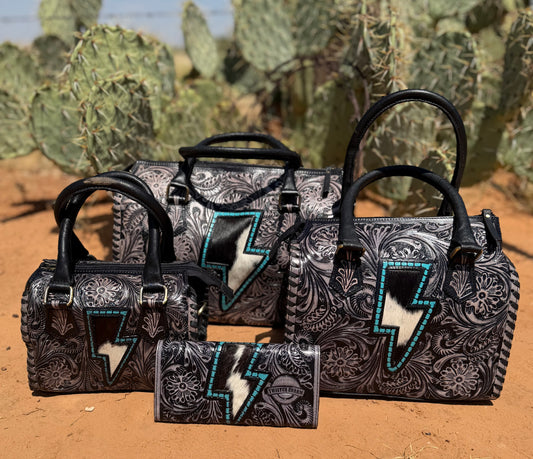 Cowhide Thunderbolt Speedy (3 Sizes)