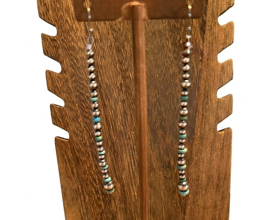 Native Bead Fish Hook Earrings