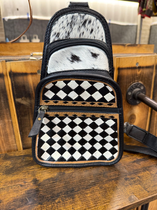 Checkered Crossbody