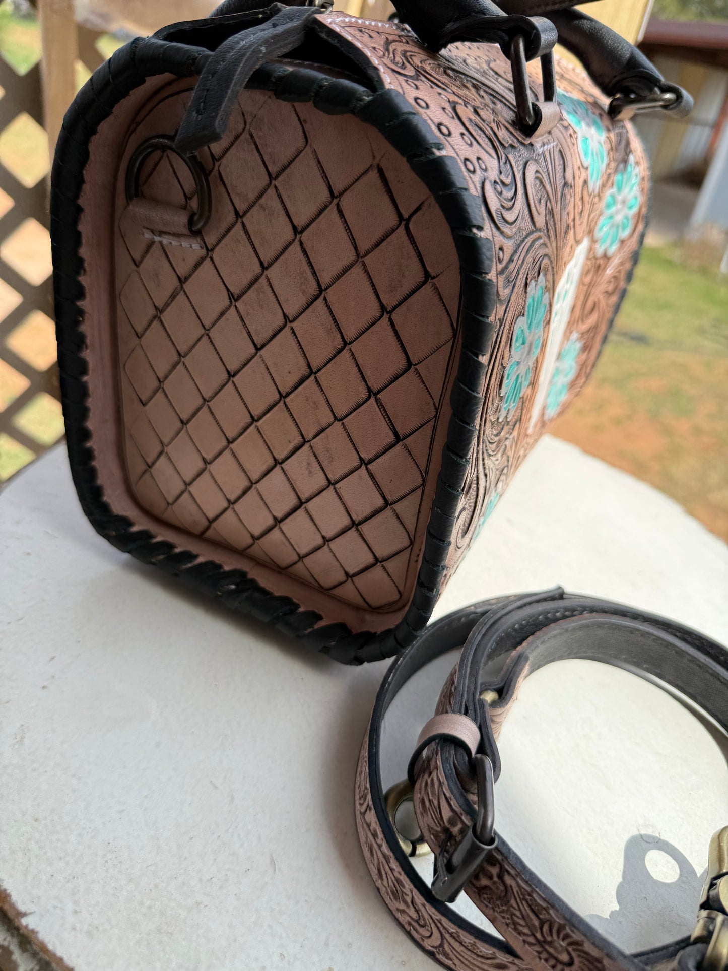 Turquoise Lucky Hand Speedy (Medium)