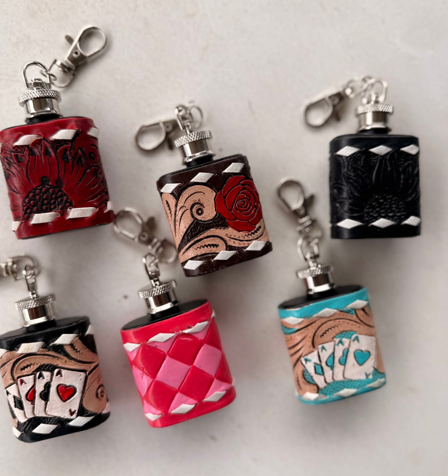 Mini Flask Keychains