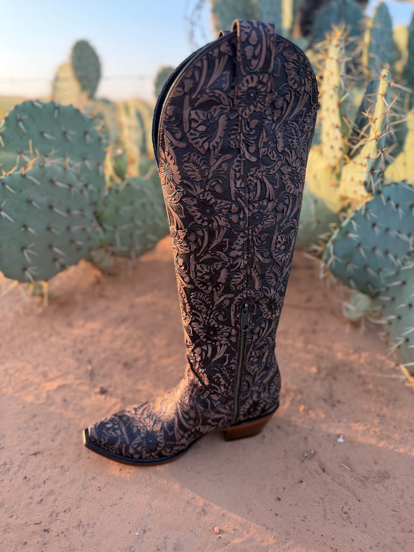 Top Tier Tooled Leather Boots