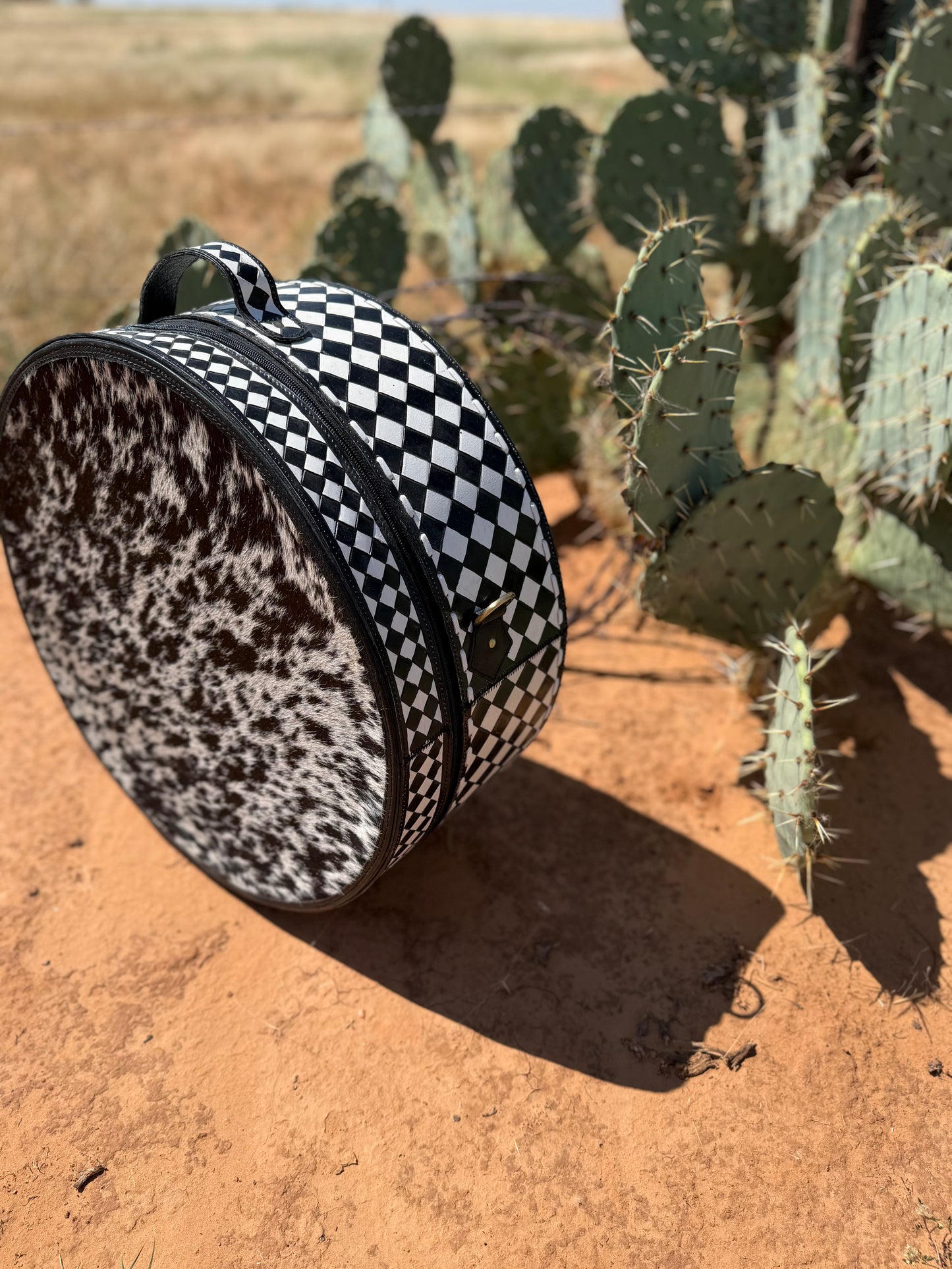 Checkered Filly Hat Can