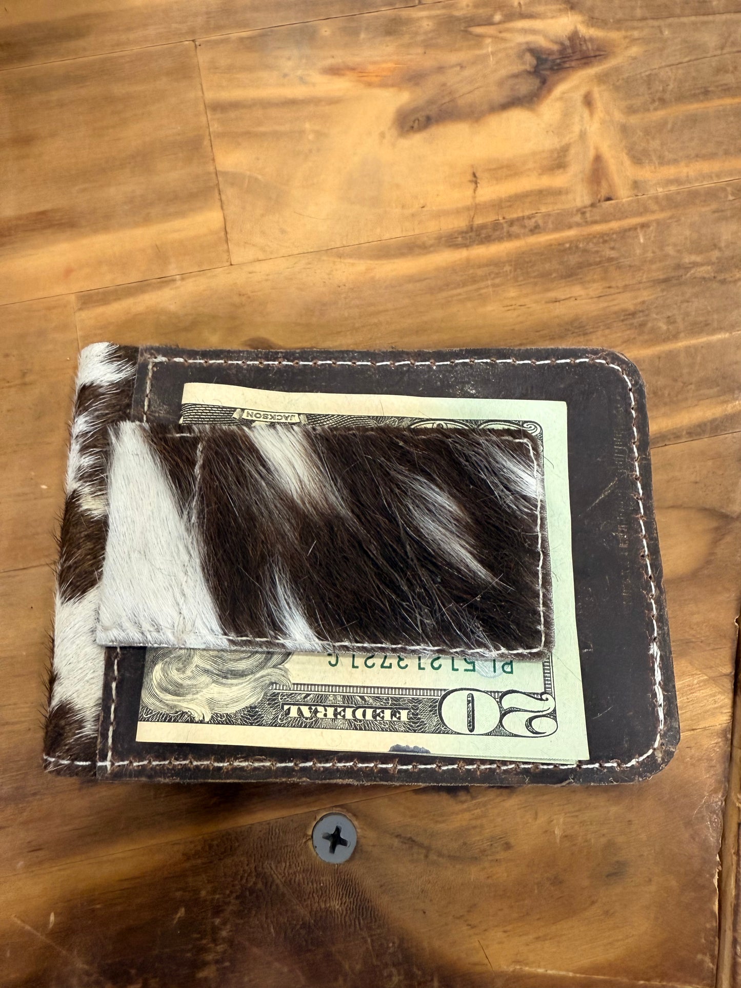 Cowhide Wallet/ Money Clip