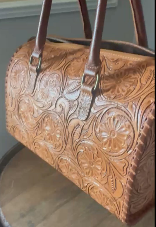 Harley Tooled Leather Speedy (Large)