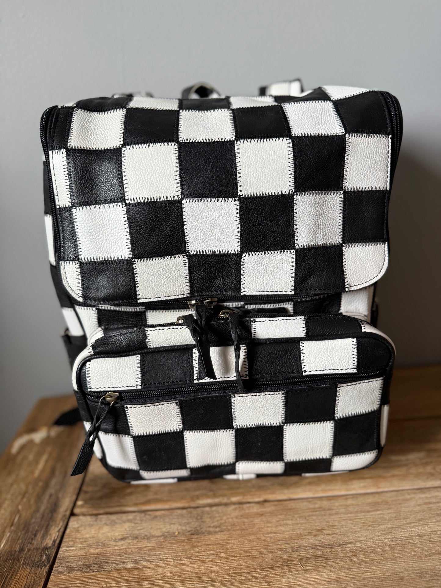 The Checkered Backpack